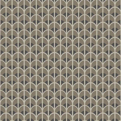 product image of Italian Style Geometric Wallpaper in Bronze Brown/Black/Cream 57