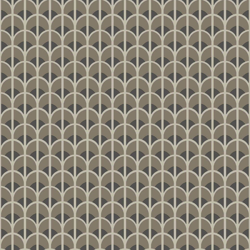 media image for Italian Style Geometric Wallpaper in Bronze Brown/Black/Cream 243