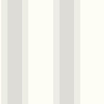 product image of Italian Style Stripe Wallpaper in Cream/Silver Grey 590