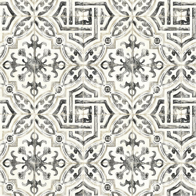 product image for Sonoma Charcoal Spanish Tile Wallpaper 68