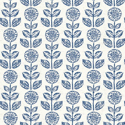 product image for Dolly Navy Folk Floral Wallpaper 56