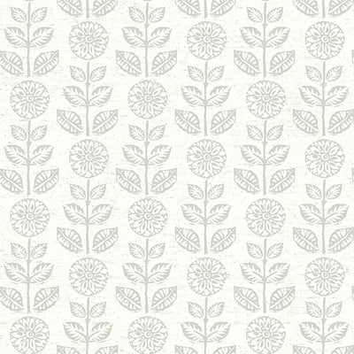 product image of Dolly Taupe Folk Floral Wallpaper 537