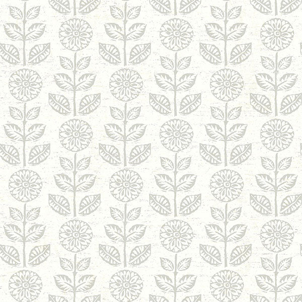 media image for Dolly Taupe Folk Floral Wallpaper 255