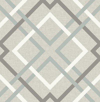 product image of Saltire Taupe Geometric Wallpaper 58