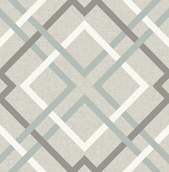 media image for Saltire Taupe Geometric Wallpaper 267