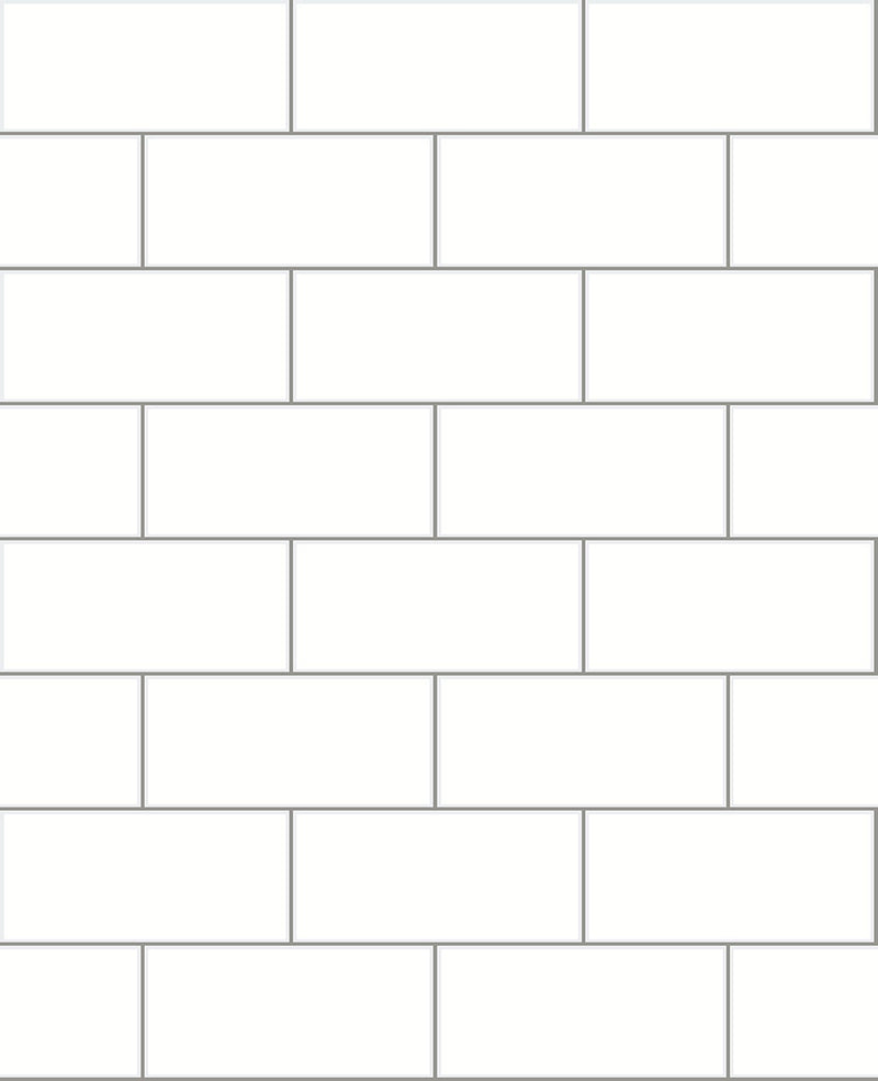 media image for Easton Off-White Subway Tile Wallpaper 222