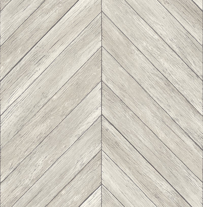 product image of Parisian Dove Chevron Wood Wallpaper 558