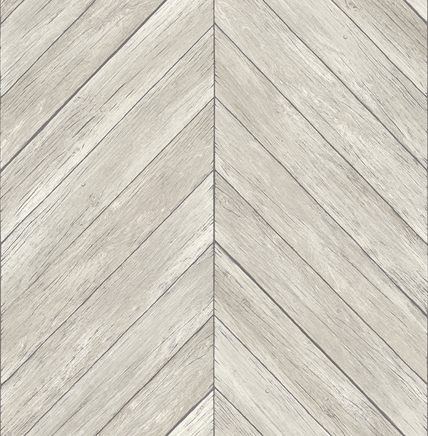 media image for Parisian Dove Chevron Wood Wallpaper 27