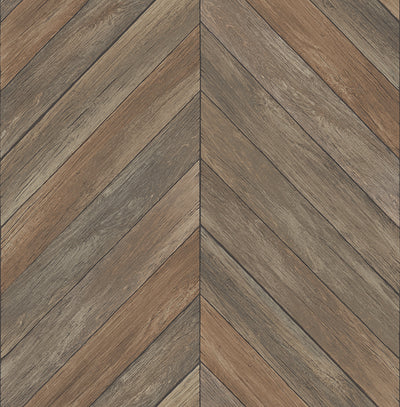 product image of Parisian Chestnut Chevron Wood Wallpaper 521