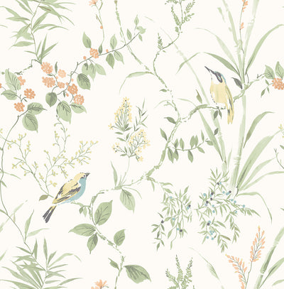 product image of Imperial Garden Sage Botanical Wallpaper 578