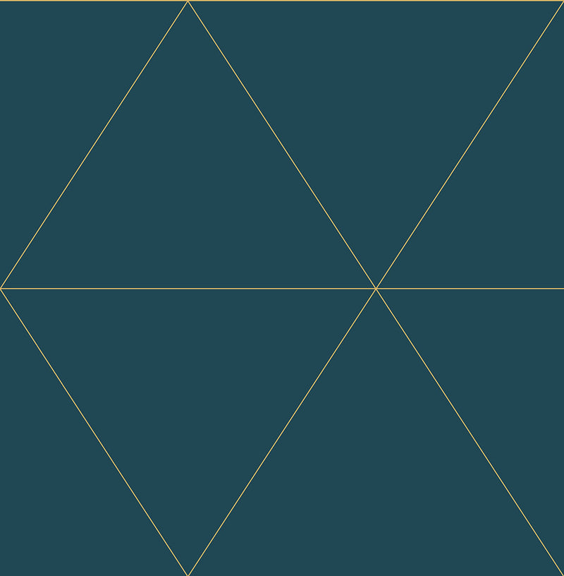 media image for Twilight Teal Modern Geometric Wallpaper 28