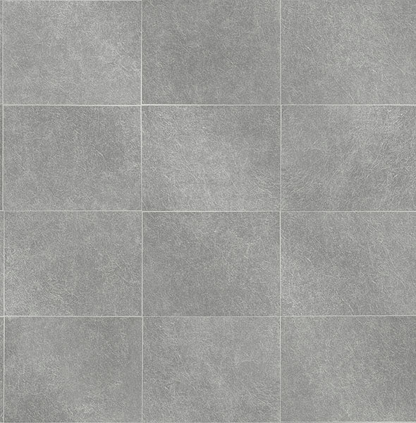 media image for Cecelia Dark Grey Faux Tile Wallpaper 268