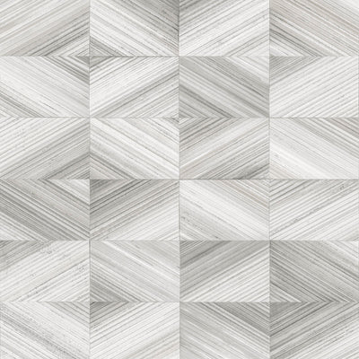 product image of Stratum Grey Geometric Faux Wood Wallpaper 521