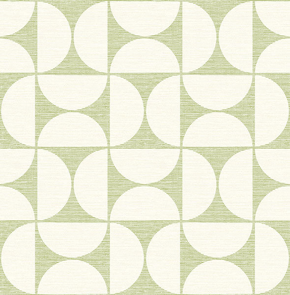 media image for Deedee Green Geometric Faux Grasscloth Wallpaper 265