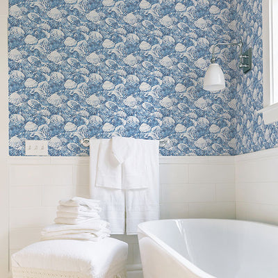 product image for Surfside Blue Shells Wallpaper 77