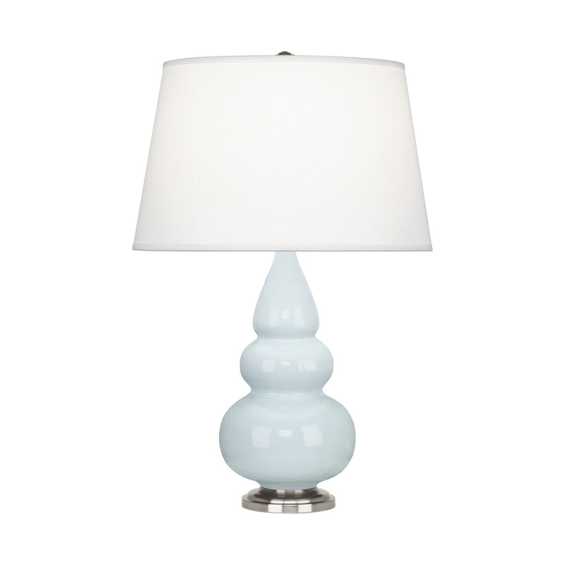 media image for small triple gourd baby blue glazed ceramic accent table lamp by robert abbey ra 251x 2 276