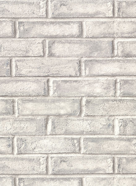 Shop Appleton Grey Faux Weathered Brick Wallpaper from the Main Street ...