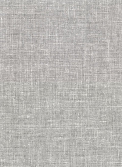 product image of Upton Grey Faux Linen Wallpaper from the Main Street Collection by Brewster 569