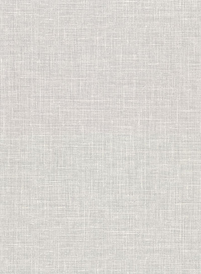 product image of Upton Light Grey Faux Linen Wallpaper from the Main Street Collection by Brewster 54