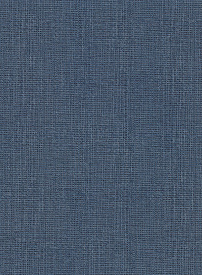 product image of Claremont Indigo Faux Grasscloth Wallpaper from the Main Street Collection by Brewster 599