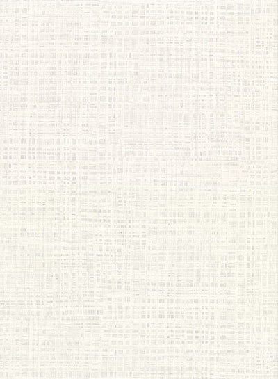 product image of Montgomery White Faux Grasscloth Wallpaper from the Main Street Collection by Brewster 543