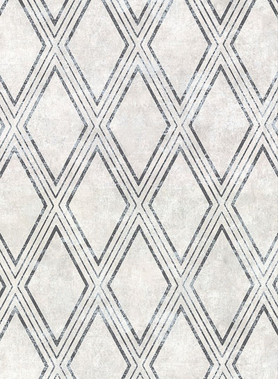 product image of Dartmouth Light Grey Faux Plaster Geometric Wallpaper from the Main Street Collection by Brewster 587