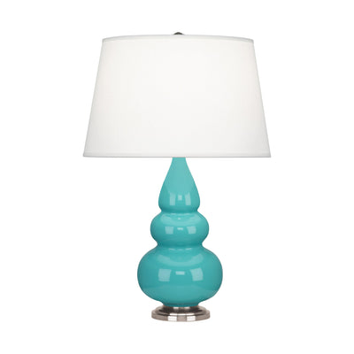 product image for small triple gourd egg blue glazed ceramic accent table lamp by robert abbey ra 252x 2 60