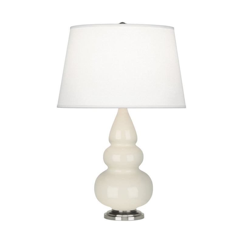 media image for small triple gourd bone glazed ceramic accent table lamp by robert abbey ra 254x 2 262