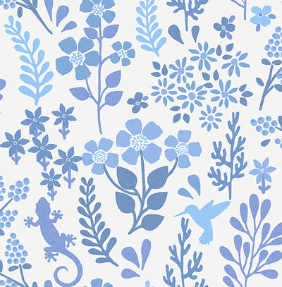 product image for Karina Blue Meadow Wallpaper 12