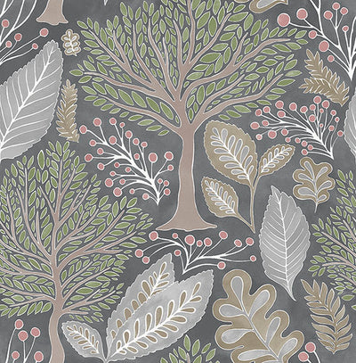 product image for Kiah Grey Forest Wallpaper 50