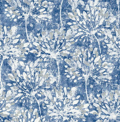 product image for Dori Blue Painterly Floral Wallpaper 70