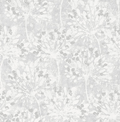 product image of Dori Light Grey Painterly Floral Wallpaper 598