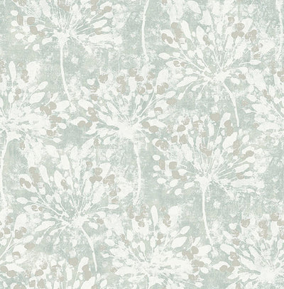 product image of Dori Light Green Painterly Floral Wallpaper 585