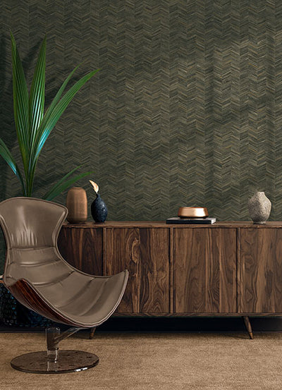 product image for Tatlin Brown Chevron Wallpaper 48