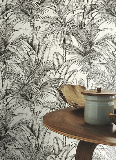 product image for Serra White Palm Wallpaper 65