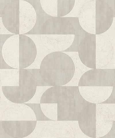 product image of Barcelo Light Grey Circles Wallpaper 596