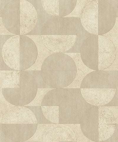 product image for Barcelo Beige Circles Wallpaper 65