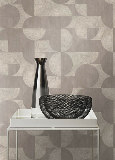 product image for Barcelo Grey Circles Wallpaper 0