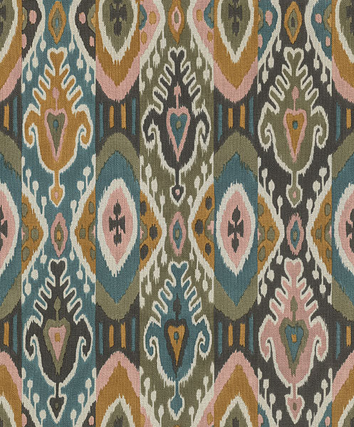 media image for Villon Mustard Ikat Wallpaper 265