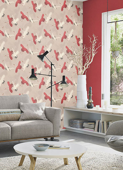 product image for Kusama Neutral Crane Wallpaper 63