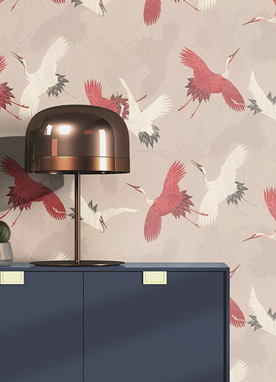 product image for Kusama Neutral Crane Wallpaper 46