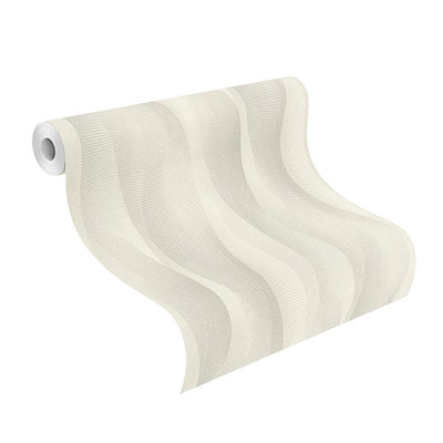 product image for Currin Light Grey Wave Wallpaper 69