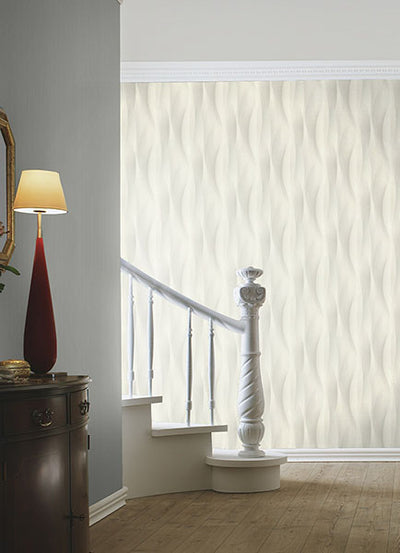 product image for Currin Light Grey Wave Wallpaper 95