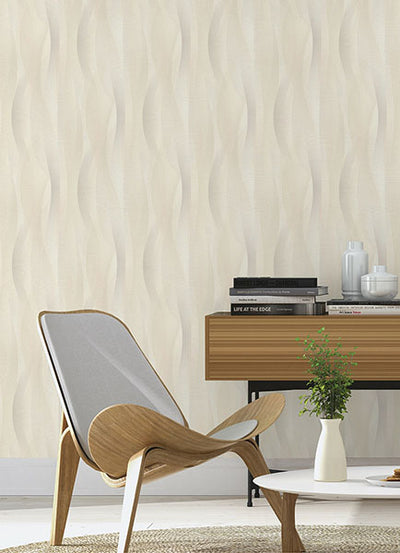 product image for Currin Neutral Wave Wallpaper 39