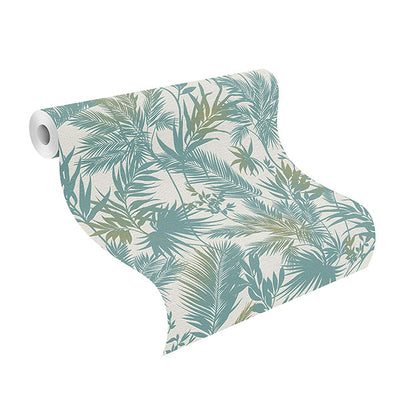 product image for Saura Teal Frond Wallpaper 44