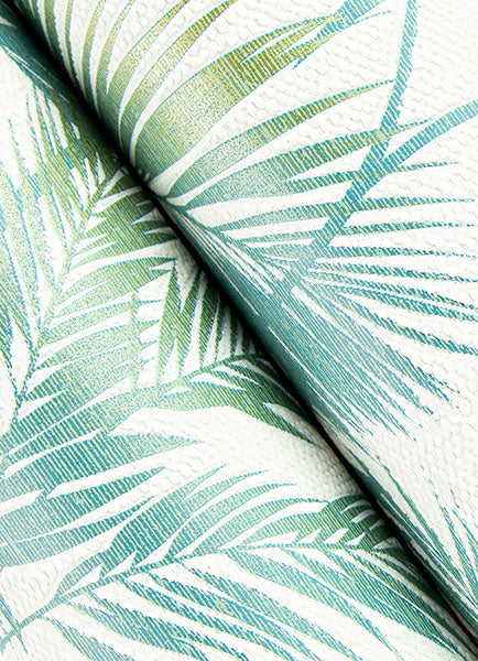 media image for Saura Teal Frond Wallpaper 290