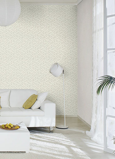 product image for Sagano Light Grey Leaf Wallpaper 82