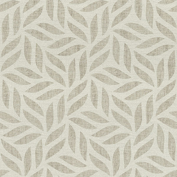 media image for Sagano Light Grey Leaf Wallpaper 24