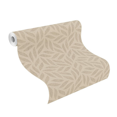 product image for Sagano Light Brown Leaf Wallpaper 2