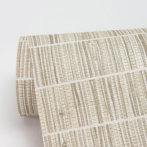 media image for Luz Taupe Faux Grasscloth Wallpaper from the Warner XI Collection by Brewster Home Fashions 282